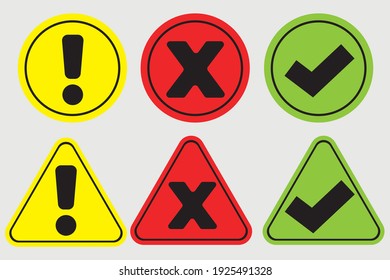 a collection of signs with various meanings such as stop, be careful and go