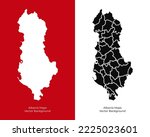 Collection of silhouette Albania maps design vector. Silhouette Albania maps vector
