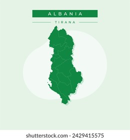 Collection of silhouette Albania maps design vector. Silhouette Albania maps vector