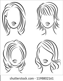 Short Hair Sketch High Res Stock Images Shutterstock