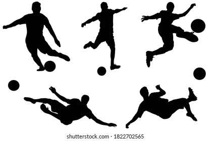 Set Basketball Player Dunk Silhouette Stock Vector (Royalty Free ...