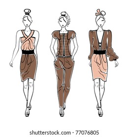 Collection of silhouettes spring-summer