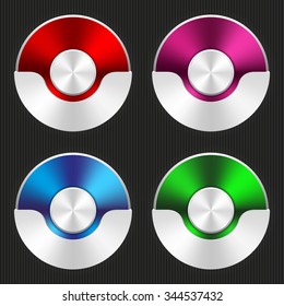 Collection of silver badges