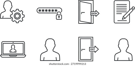 Collection of simple arrow icons for navigation and direction