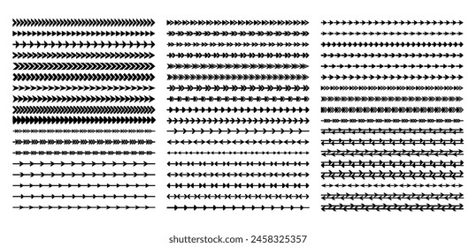 Collection of simple arrow pointer divider design