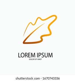 Collection of simple autumn leaf logo designs. logo concept. loogo template. leaf. line art. simple. Nature logo