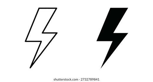 Colección de Ilustraciones vectoriales de rayos simples y limpias, perfectas para proyectos de diseño moderno. Ideal para el Diseño web, logotipos y marca.