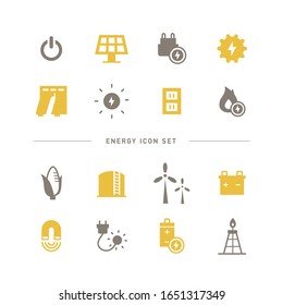 COLLECTION OF SIMPLE ENERGY ICON S