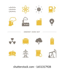 COLLECTION OF SIMPLE ENERGY ICON S