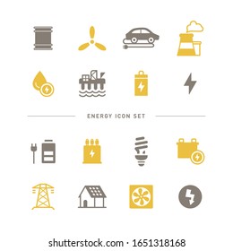 COLLECTION OF SIMPLE ENERGY ICON S