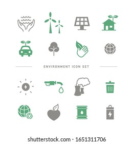 COLLECTION OF SIMPLE ENVIRONMENT ICONS