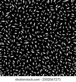 Collection of simple geometric seamless ornamental vector leaf's patterns and swatches. White and grey geometric oriental backgrounds.