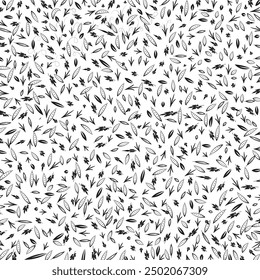 Collection of simple geometric seamless ornamental vector leaf's patterns and swatches. White and grey geometric oriental backgrounds.