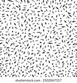 Collection of simple geometric seamless ornamental vector leaf's patterns and swatches. White and grey geometric oriental backgrounds.