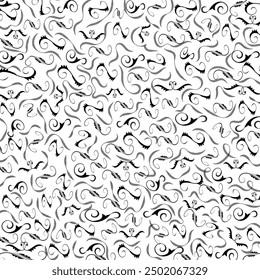 Collection of simple geometric seamless ornamental vector leaf's patterns and swatches. White and grey geometric oriental backgrounds.