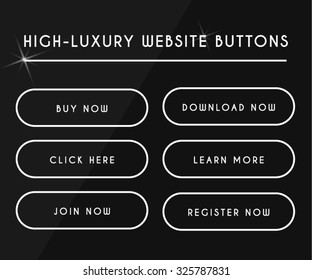 Collection of Simple High-Luxury Website Buttons