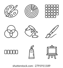 A collection simple line