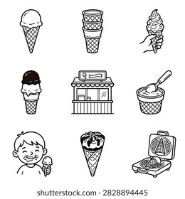 A collection simple line
