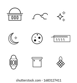 eine Sammlung einfacher Rmadan-Vektorsymbole