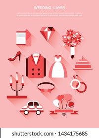 Collection of simple wedding layers