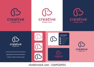 Collection of sitting dog logo design inspiration