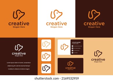 Collection of sitting dog logo design inspiration