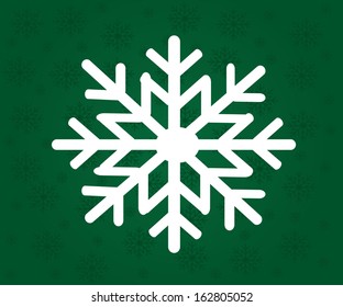 Collection of sixteen different snowflake design 