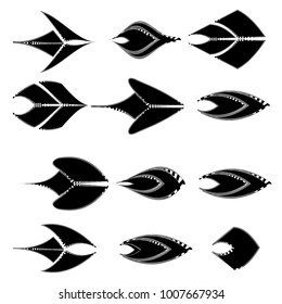 collection of sketch arrow sign icon symbol illustration vector design