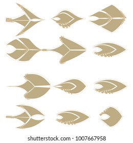 collection of sketch arrow sign icon symbol illustration vector design