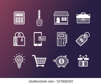 Collection of Small business icons