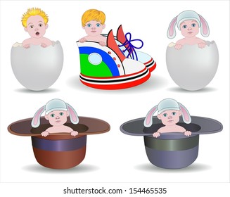 collection of small children in the objects