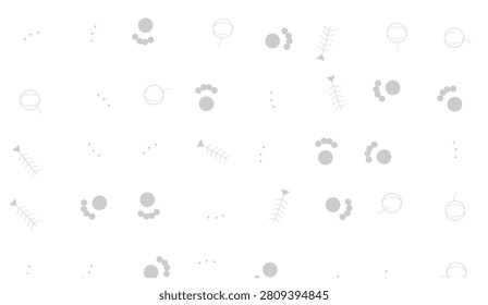 Collection of small icons showing dots clusters trees and basic shapes