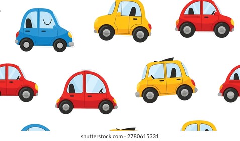 Collection of small toy cars in different colors