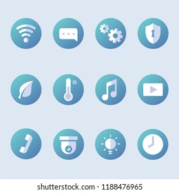 Colección de vectores de iconos de hogar inteligentes