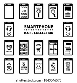 A collection of smartphone app icons.