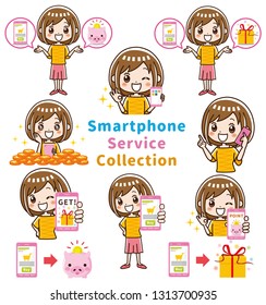 A collection of smartphone services.