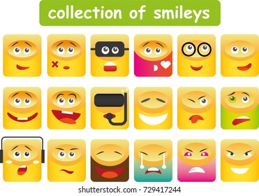  collection of  smileys