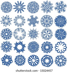 collection of snowflakes