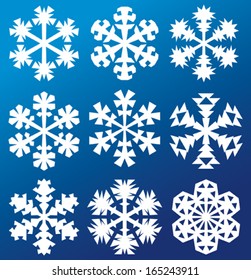 collection of snowflakes