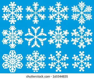 collection of snowflakes 