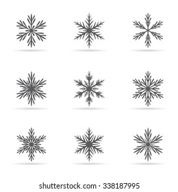 Collection of  Snowflakes. 