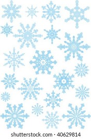 collection of the snowflakes
