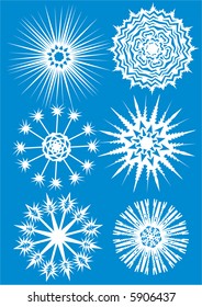 Collection of snowflakes
