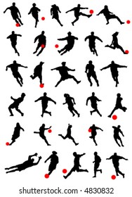 collection of soccer vector