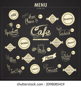 Collection of social media buttons. vector