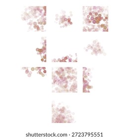 Una colección de suaves círculos bokeh abstractos con suave desenfoque y transparencia ligera, perfecto para fondos, superposiciones, presentaciones, marca y composiciones visuales minimalistas modernas.