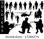 A collection of soldier silhouettes - check out my portfolio for other collections.