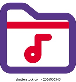 Collection of songs stored in a music folder label