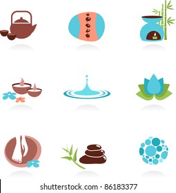 Collection of spa and Zen icons