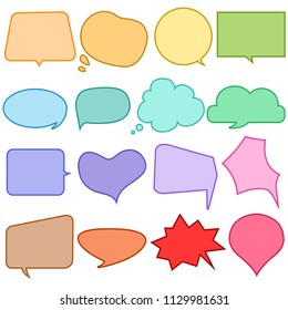 The collection speech balloon inspire from paper note, post it, paper note. This collection use for manga speech, striker, cards, poster, note.